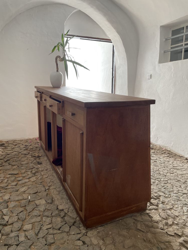 balcão vitrine anos cinquenta vintage