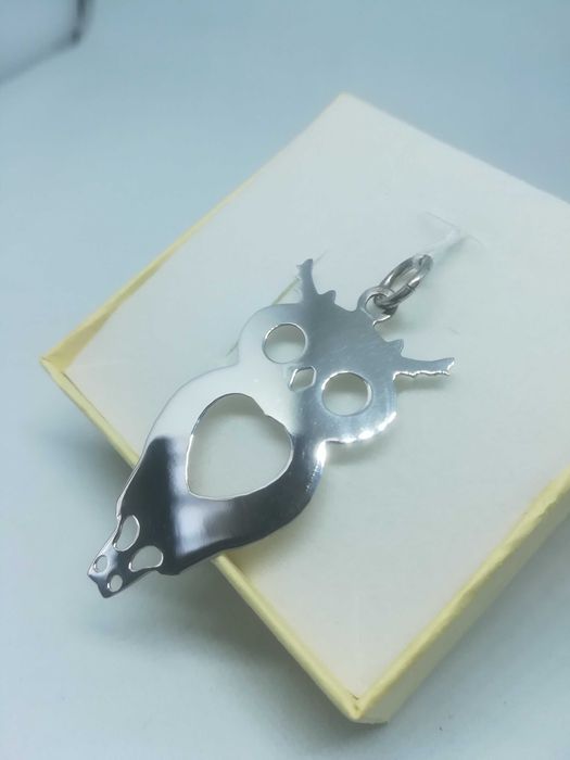 Srebrny wisiorek srebro 925 sowa