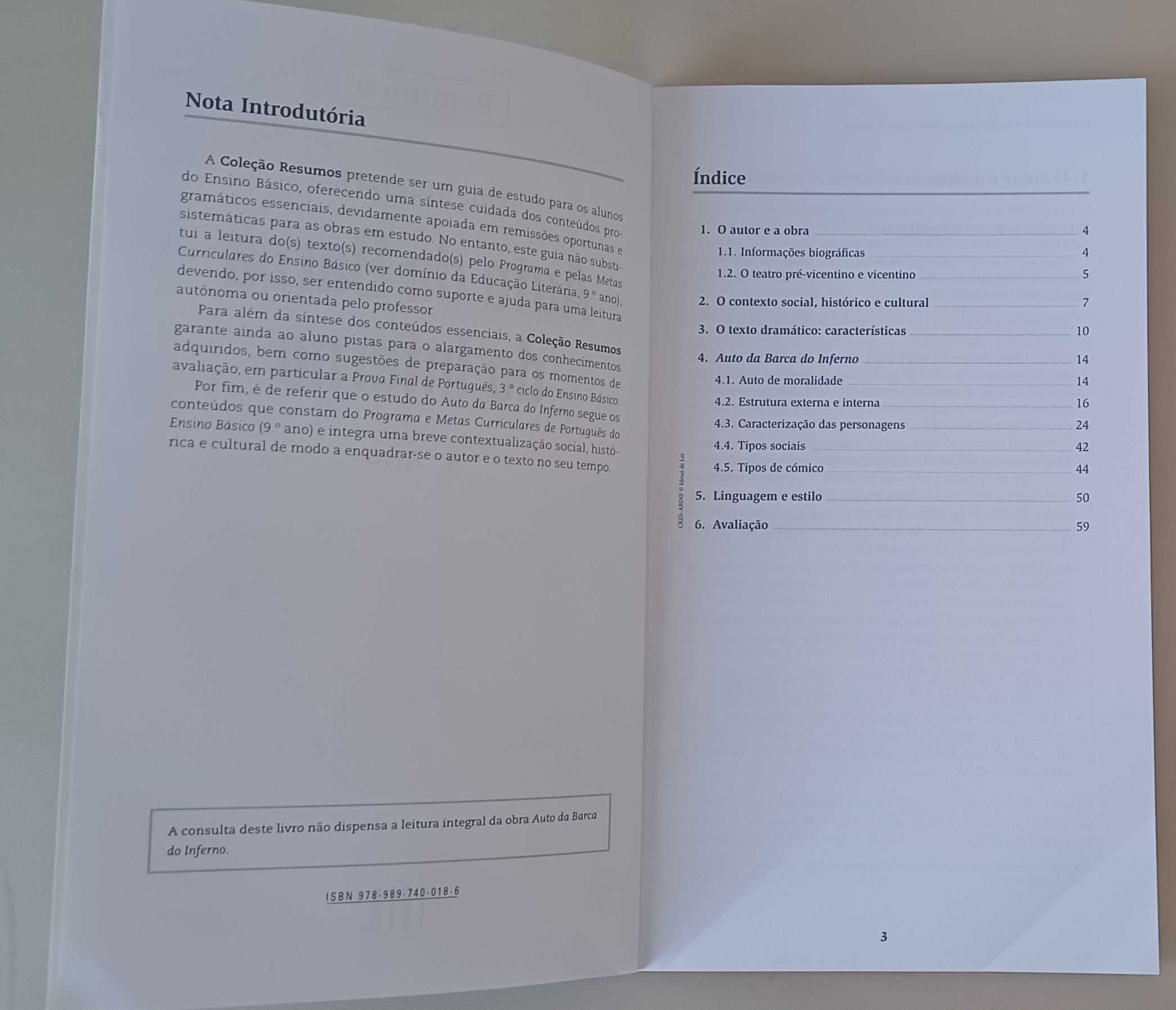 Auto da Barca Inferno - 9º ano - Resumo