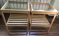 Rezerwacja-Ikea Nesna 2 stoliki bambusowe nocne szer.36xgł.35xwys.45cm