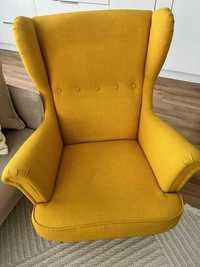 Żółty fotel uszatek :)