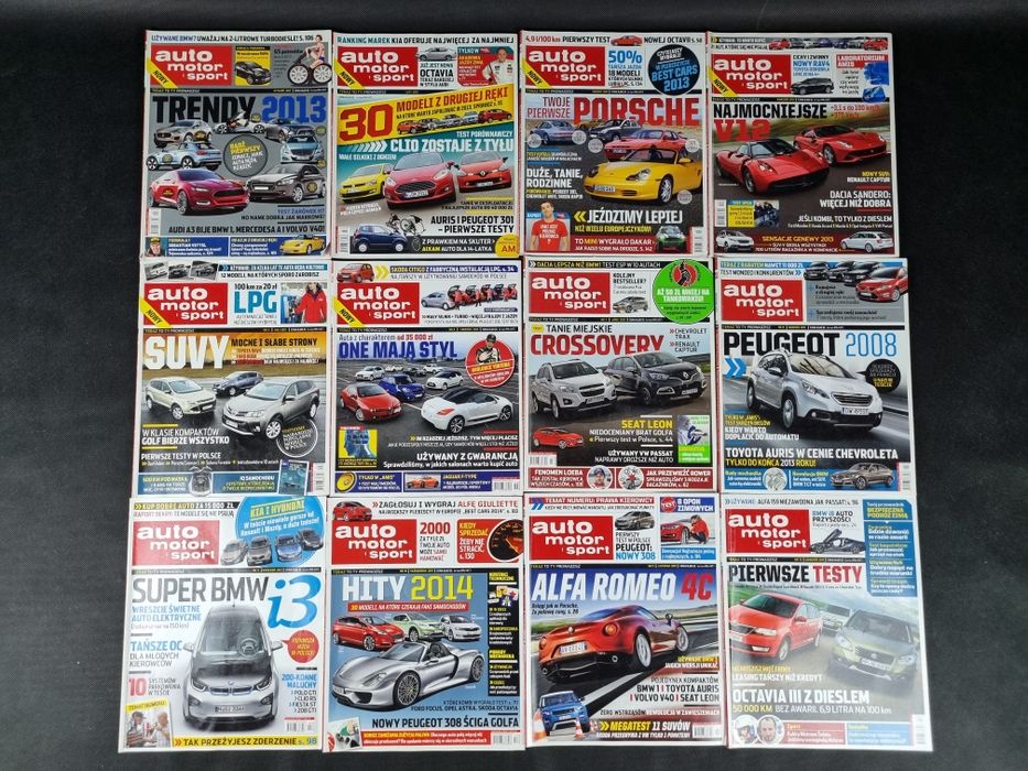 Auto Motor i Sport komplet 2013 magazyn motoryzacyjny