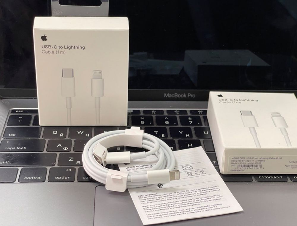 Кабель USB-C to Lightning iPhone для швидкого заряджання