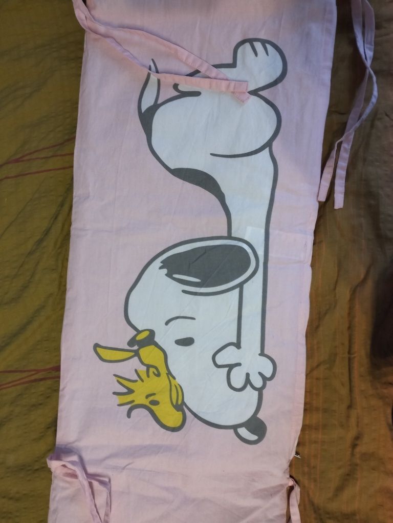 Komplet pościeli Snoopy 135x100 + ochraniacz