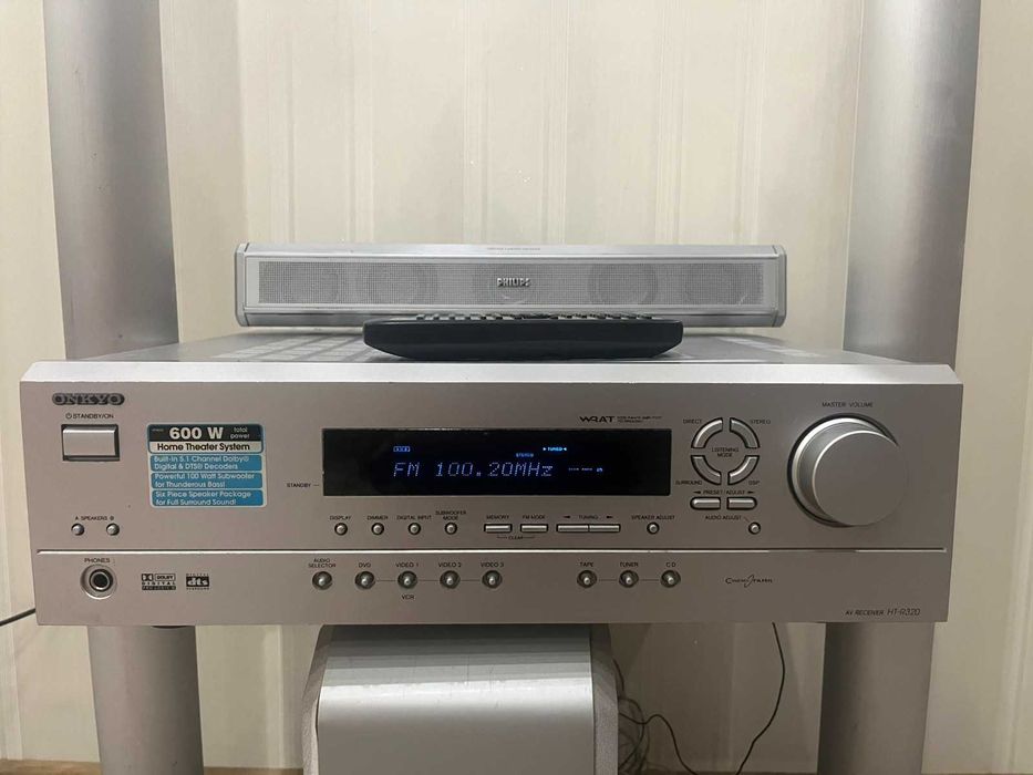 Аудіо-відео ресивер Onkyo HT R320 5.1, колонки, сателіти Philips