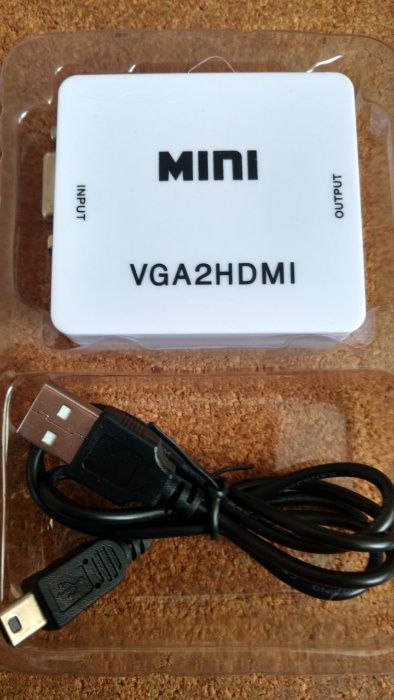 Переходник конвертер VGA HDMI, D-Sub to HDMI & HDMI to VGA