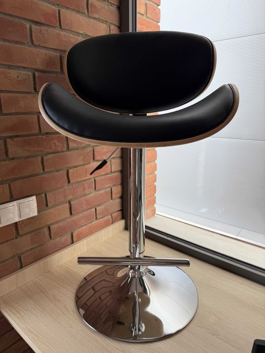 Hoker krzesło barowe czarne