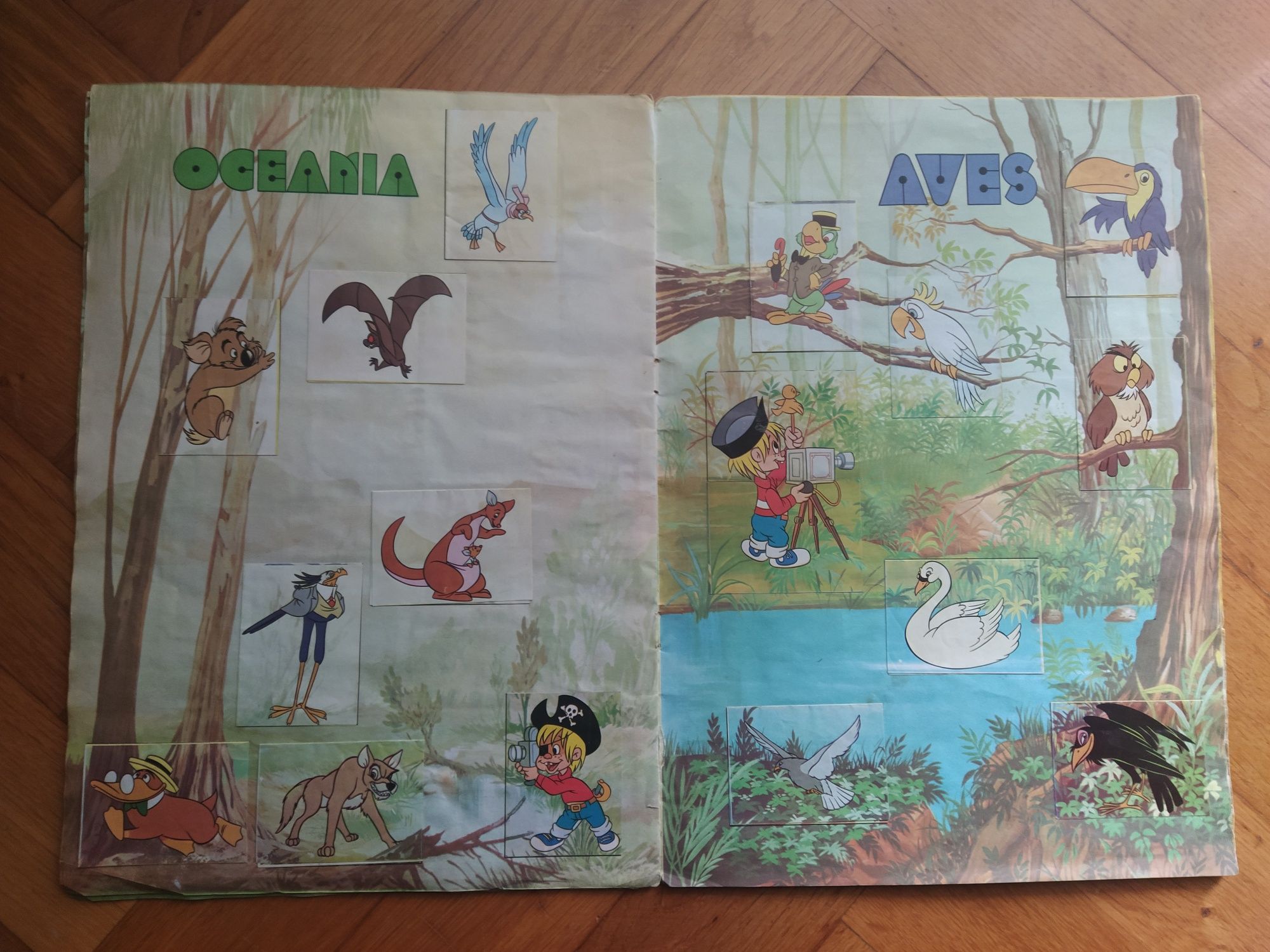 Caderneta de cromos completa "ZOO Disney" de 1981