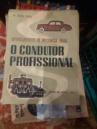 O condutor profissional 1956 livro apontamentos mecanica