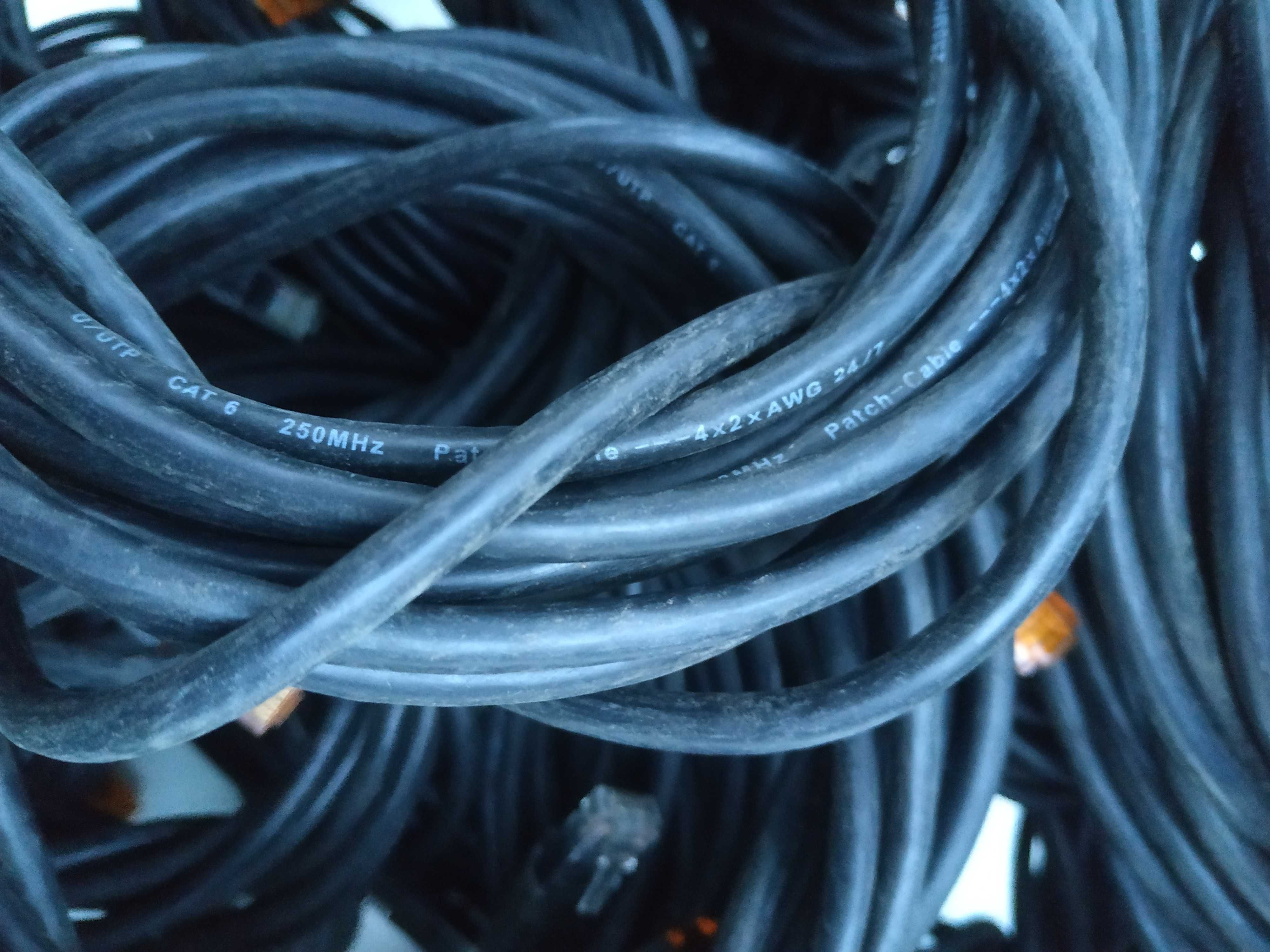 Kabel UTP 46 szt Cat.6 internetowy 5m LB0075-5 przewód sieciowy wtyk