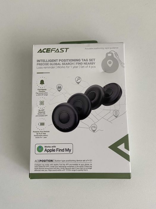 GPS Трекер для iOS Apple AirTag x4 Брелок локатор для речей та звірів
