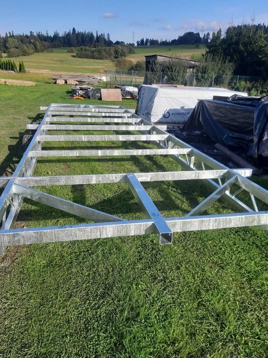 Przyczepa, rama, podwozie pod domek mobilny, holenederski 300x700