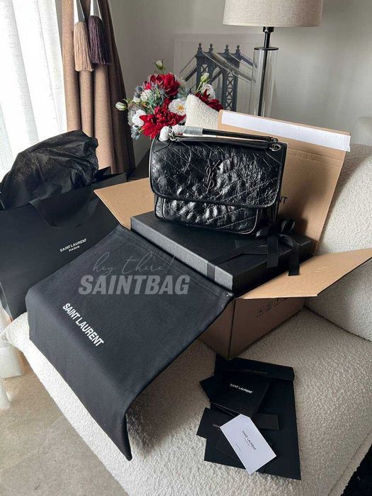 Под заказ сумка Niki Yves Saint Laurent YSL  черынй ники Сен Лоран