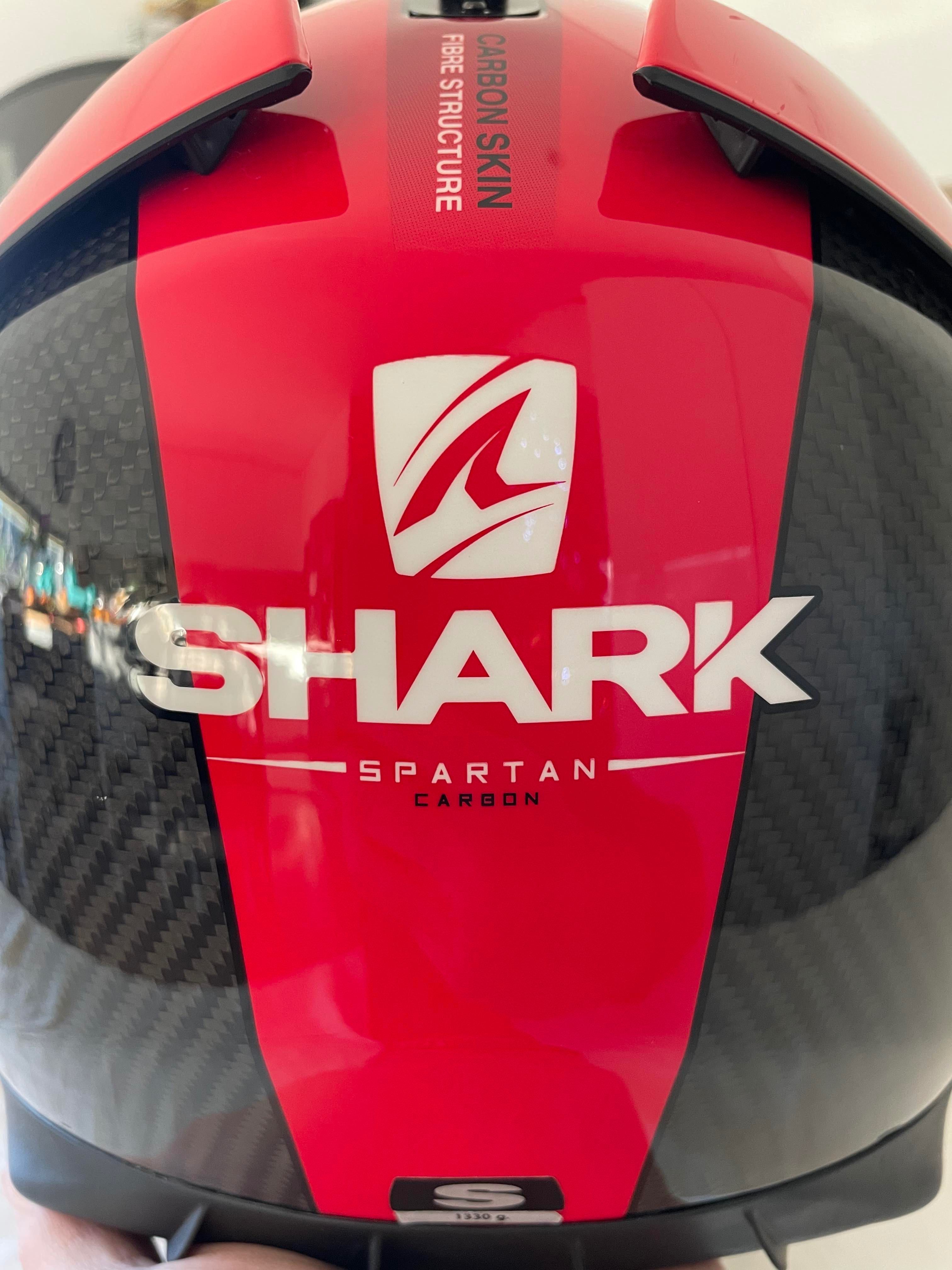 Capacete Shark Spartan Carbon 1.2 Skin Red - S/M