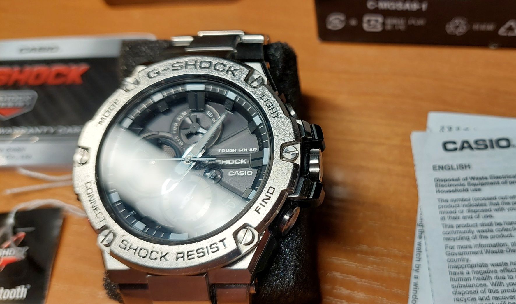 Zegarek Casio GST-B100D-1AER G-Shock, bransoleta.