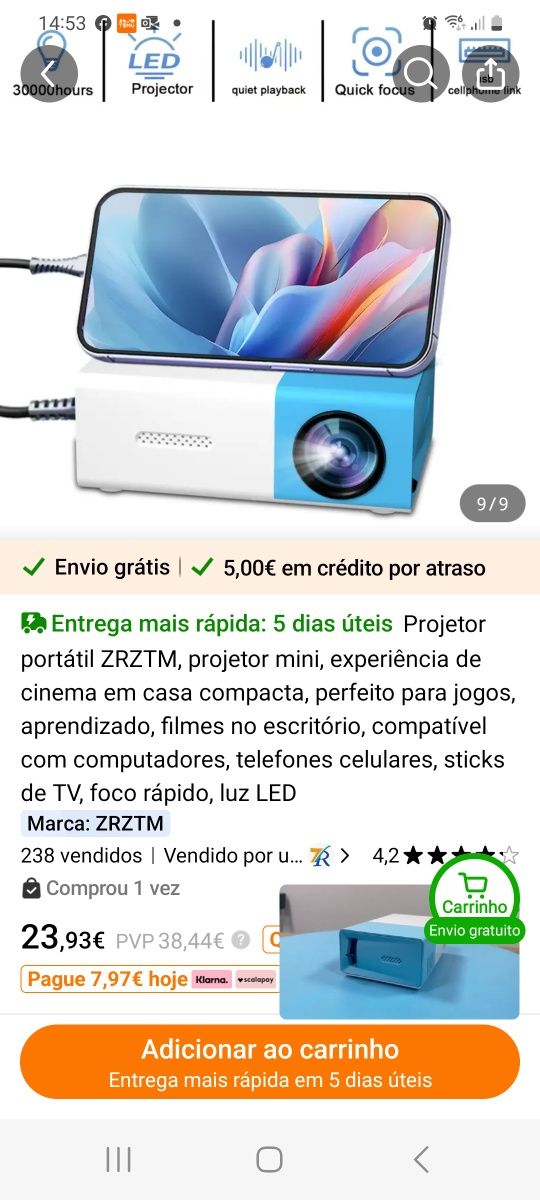 Projetor led ZRZTM