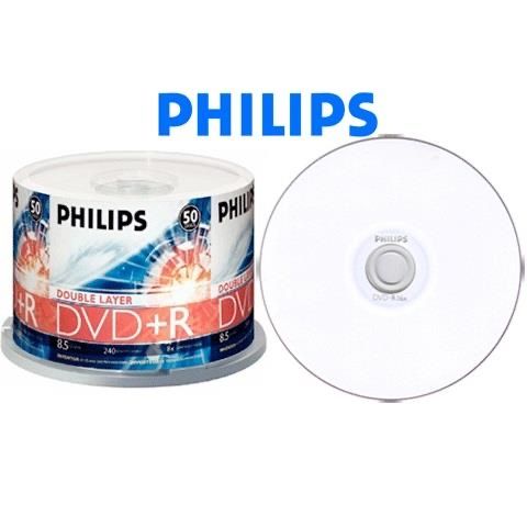 Диски двухслойные PHILIPS, ELLITEX DVD+R DL 8.5Gb