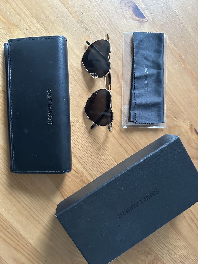 Okulary przeciwsłoneczne serduszka Saint Laurent SL301 LouLou Opt 002