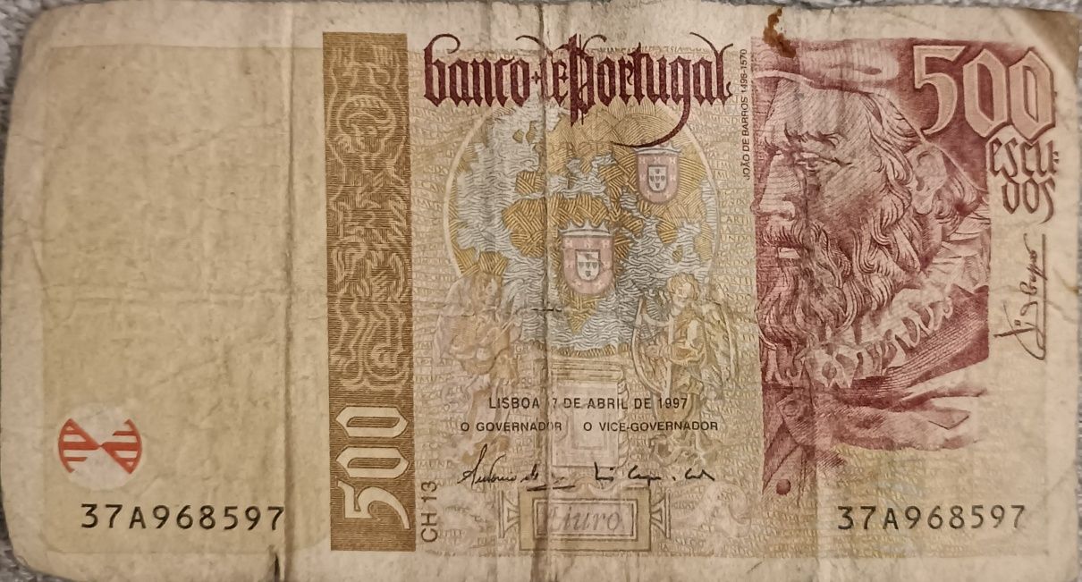 Nota 500 escudos