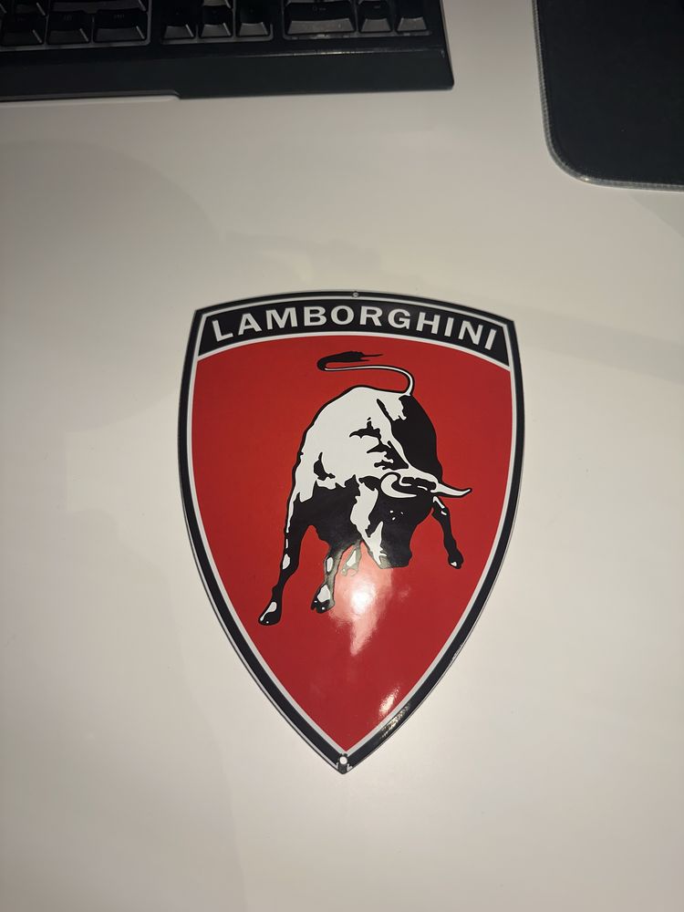 Lamborghini Vintage znaczek znak masywny