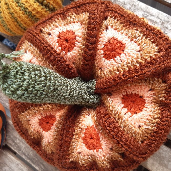 Dynia szydełkowa duża handmade ozdoba