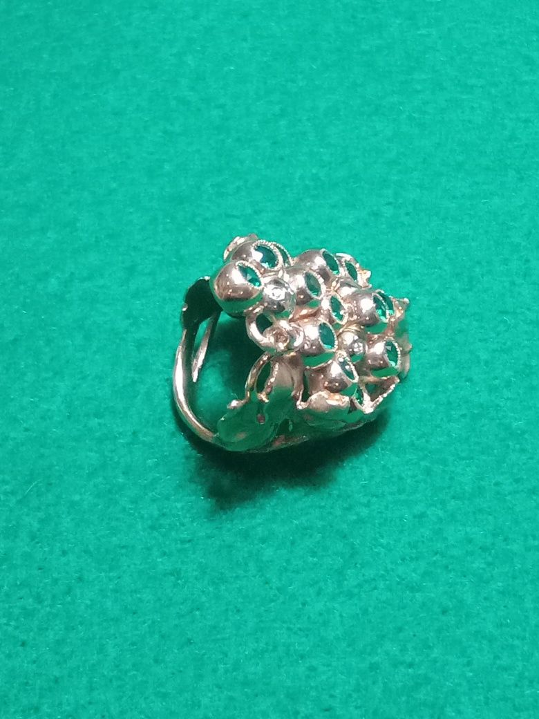 Перстень, Единственный экземпляр !золото 585 бриллианты, гидротермальн