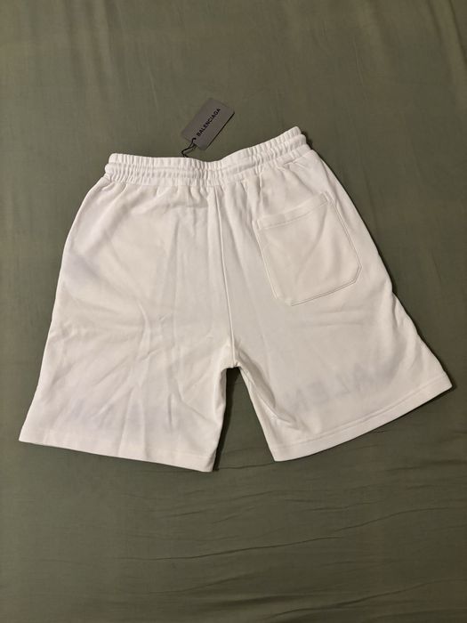 Balen/Ciaga split white shorts