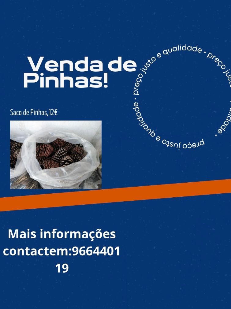 Pinhas,cada Saco 12 euros,só distribuímos no distrito de Santarém.