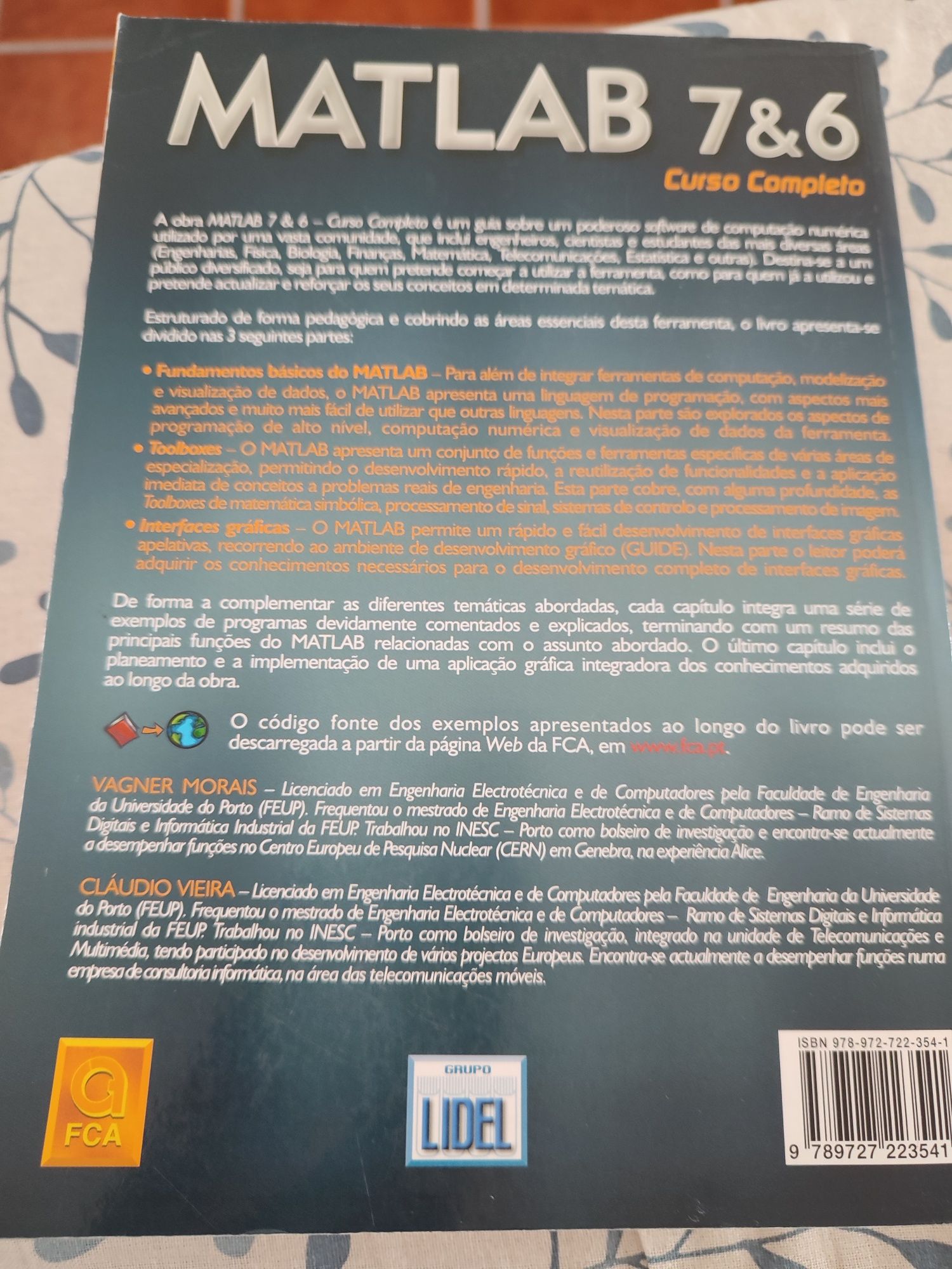 Vendo livro universitário "Matlab7&6"