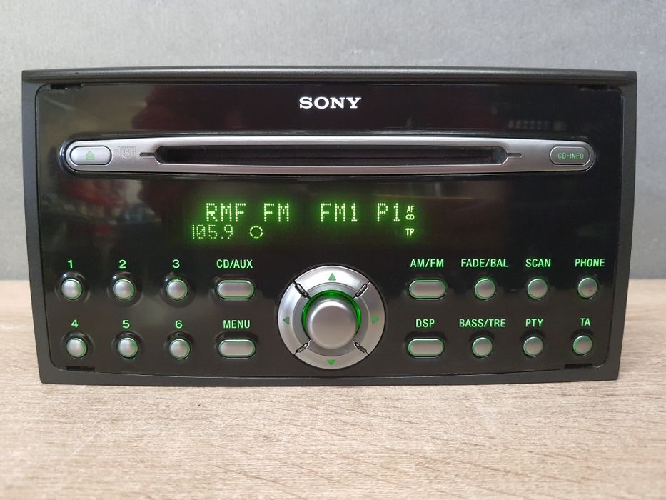Radio samochodowe Ford SONY CD MP3 AUX Focus S-MAX, C-MAX Fiesta + kod