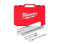 Набір метричних хромованих головок Milwaukee 3/8" (32 шт)
