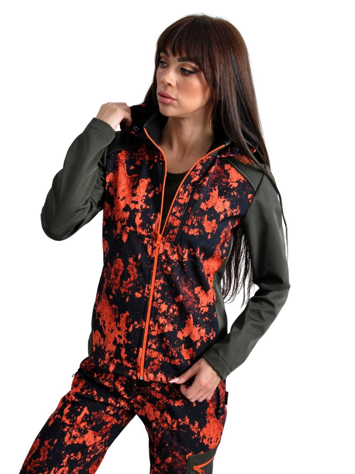 Nieprzemakalna kurtka myśliwska do lasu   "HUNTER Pro Orange"