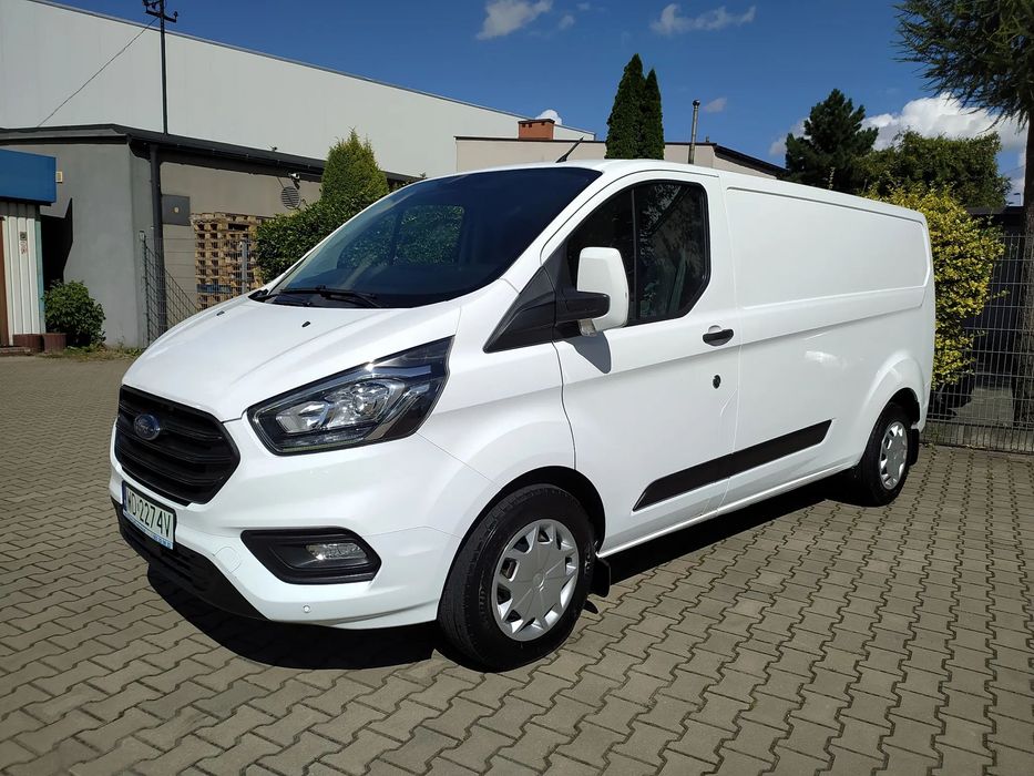 Ford TRANSIT CUSTOM L2 H1 MODEL 2019 GWARANCJA MECHANICZNA 1 - ROK ZABUDOWA REGAŁ WARSZTAT F - VAT 23%