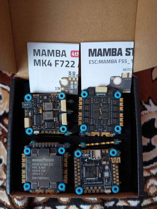 Комбо стек Diatone MAMBA MK4 F722APP ICM42688 F55 128K 6S