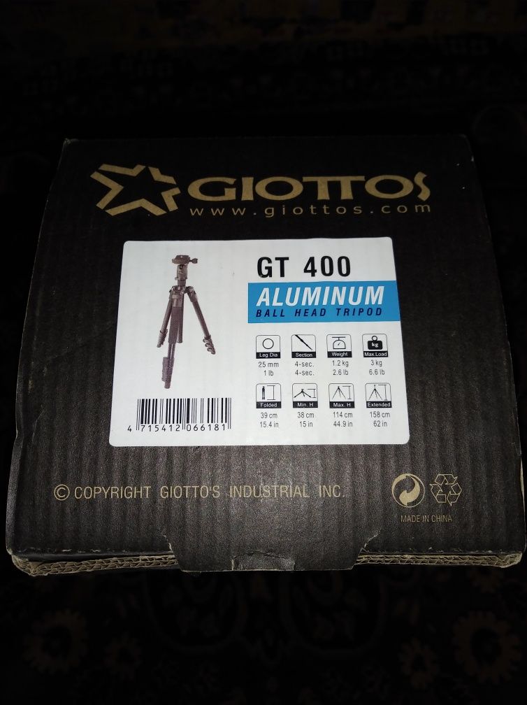 Giottos gt 400 ball head tripod