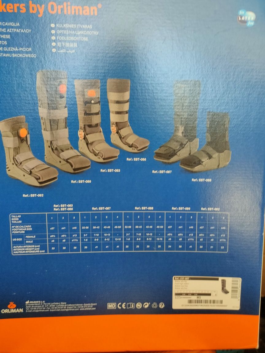 Bota Walker fixa Imobilizador de Tornozelo “Fixo-Walker”