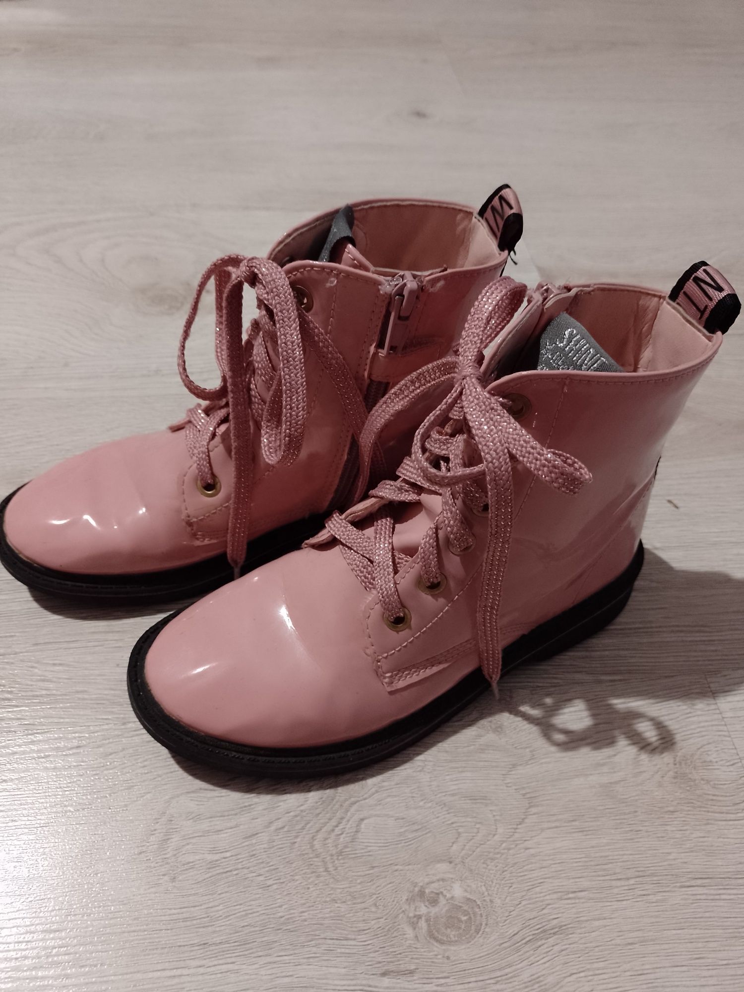 Buty zimowe dziewczęce różowe 33 wkładka 21cm
