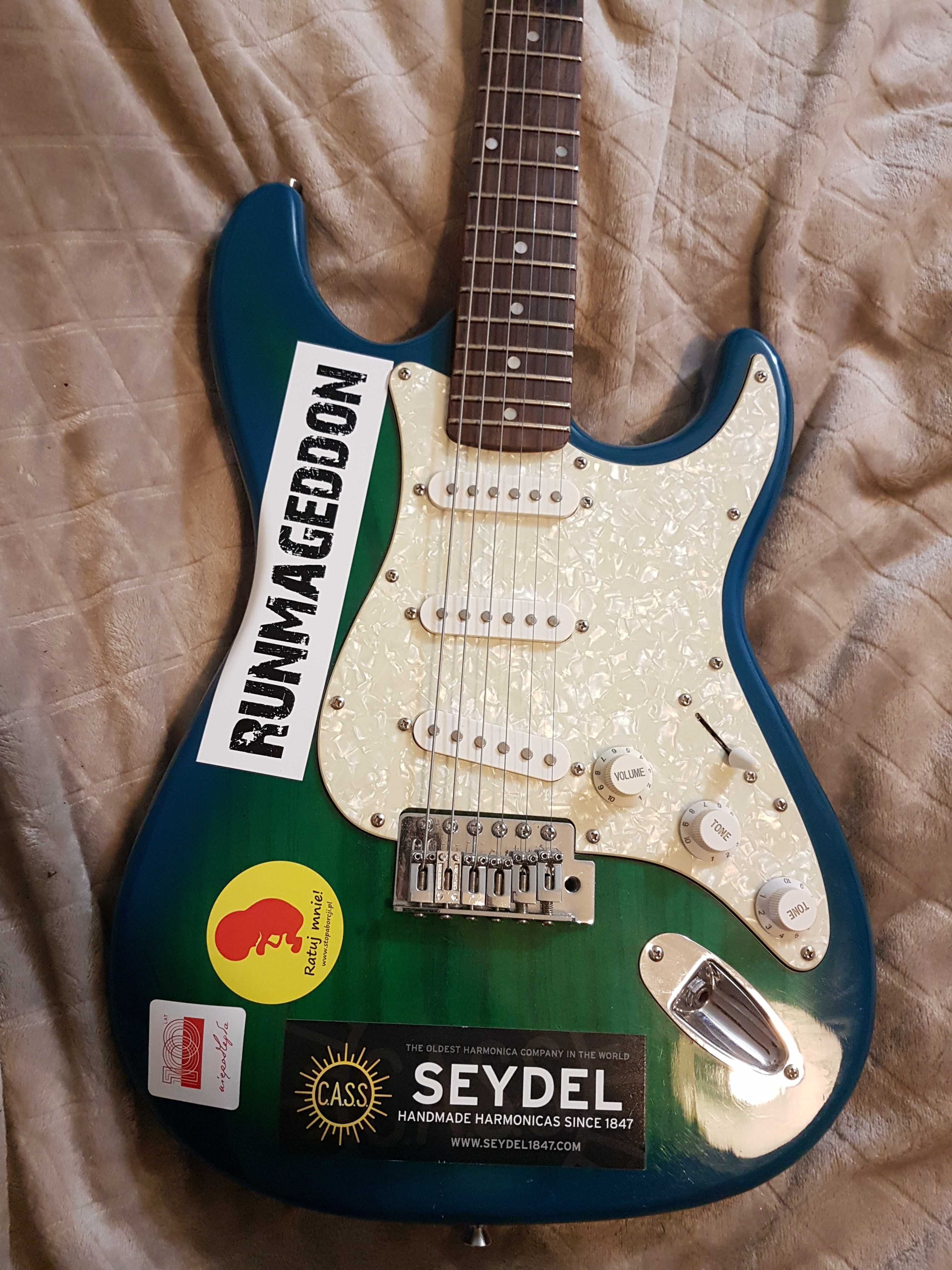 Gitara stratocaster Wilson morska