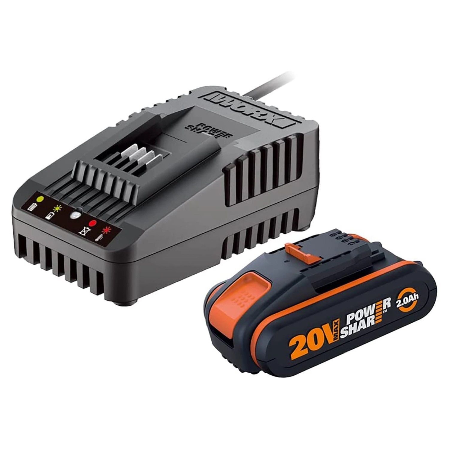 Worx nowy akumulator PowerShare 2ah + nowa ładowarka WA3880