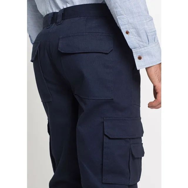 Bonprix bojówki spodnie teflonowa powłoka khaki kieszenie 30