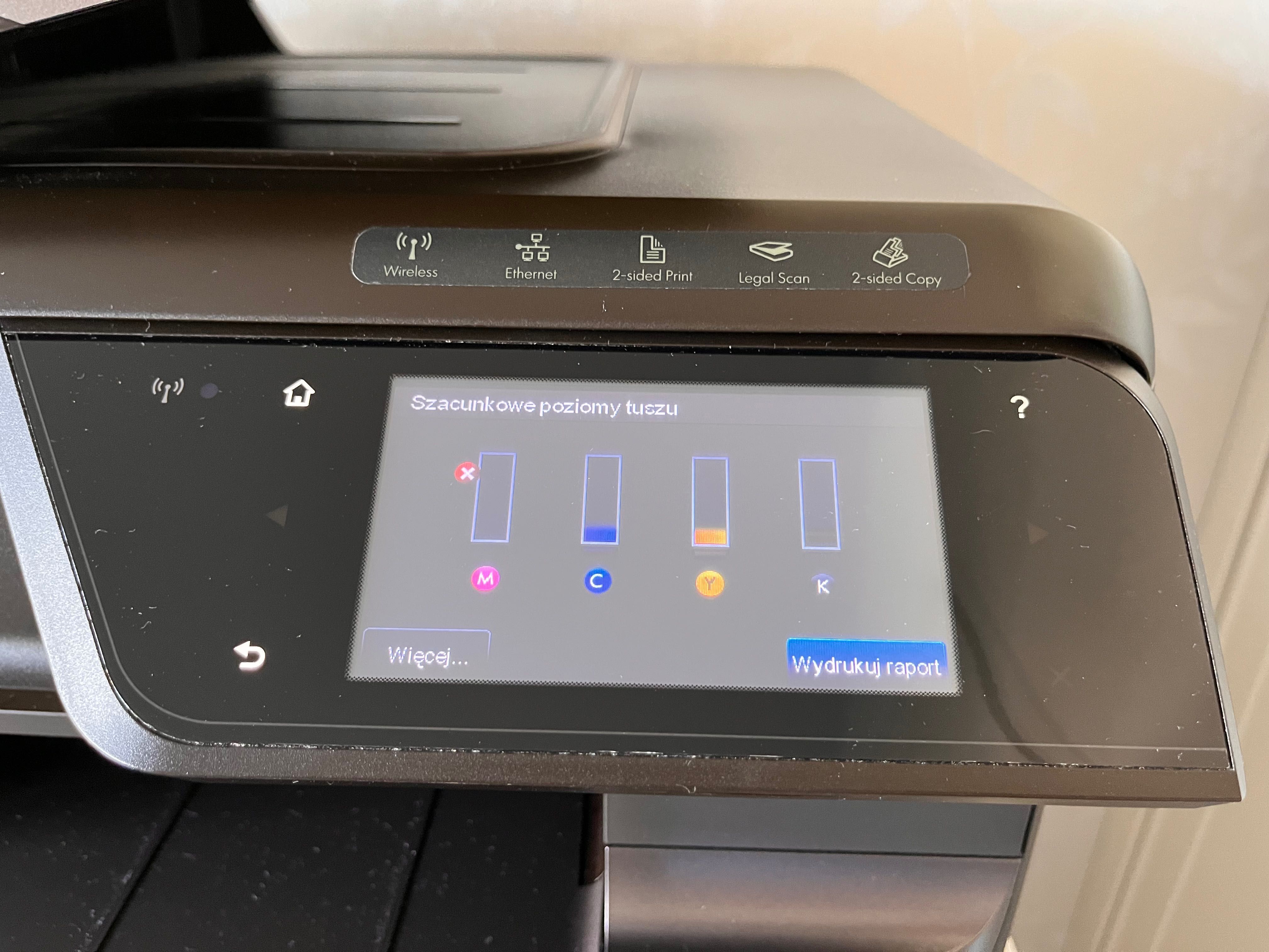 Sprzedam :Urządzenie wielofunkcyjne HP OfficeJet Pro 8600 - usterka