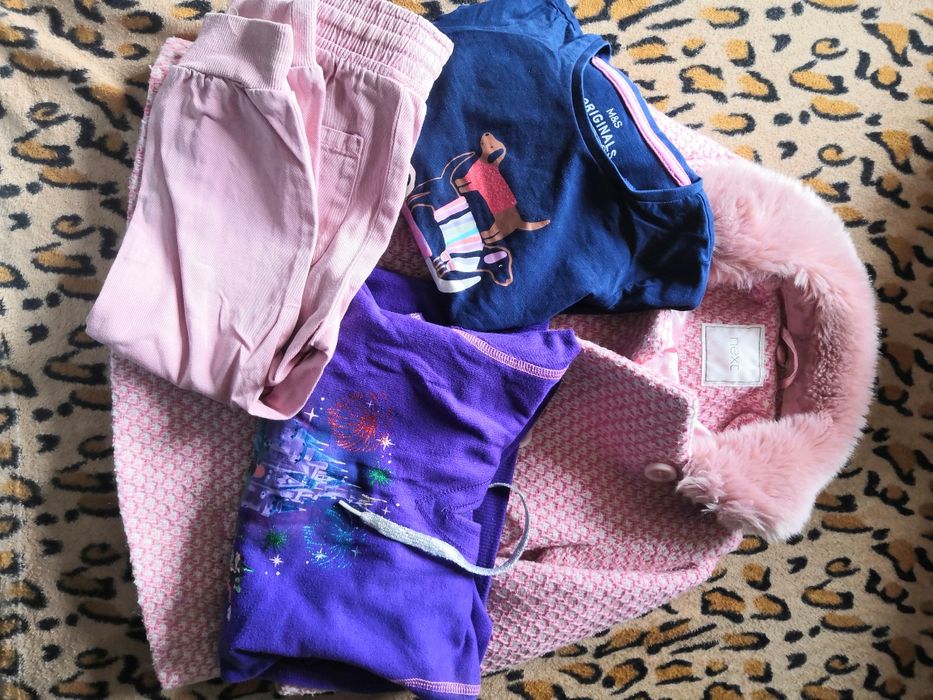 Mix 10 szt okazja 98 cm płaszcz spodnie getry bluza bluzka tanio
