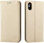 Kvago Eleganckie Etui Futerał - Iphone X/Xs (Gold)