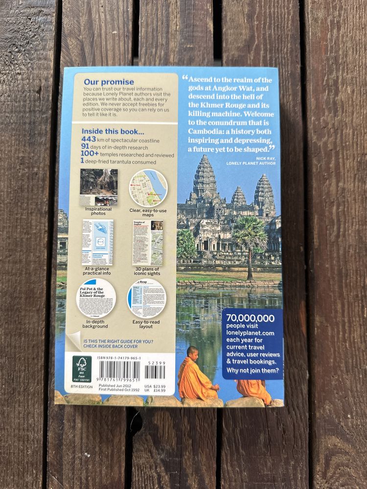 Lonely Planet Cambodia przewodnik turystyczny