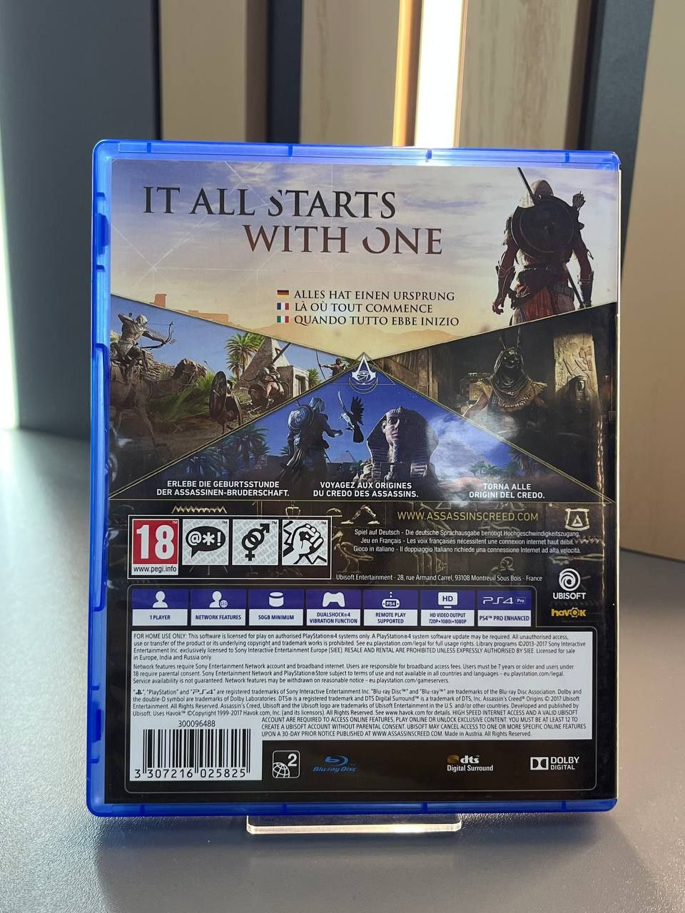 Ігровий диск на PS4 Playstation 4 Assassin's creed Origins