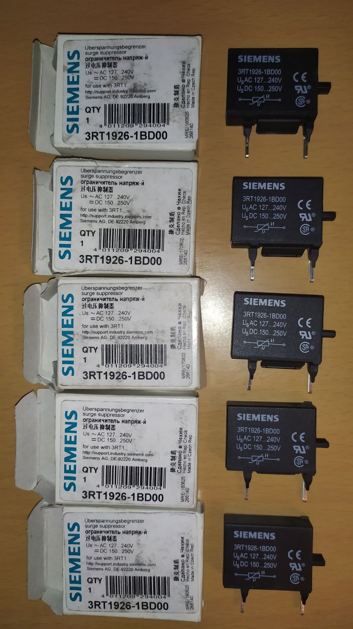 Варистор Siemens 3RT1926-1BD00, AC 127-240V, DC 150-250V