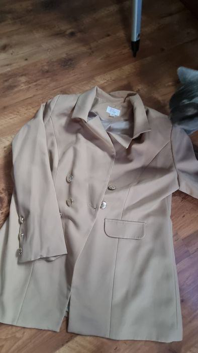 Marynarka żakiet beżowy 48