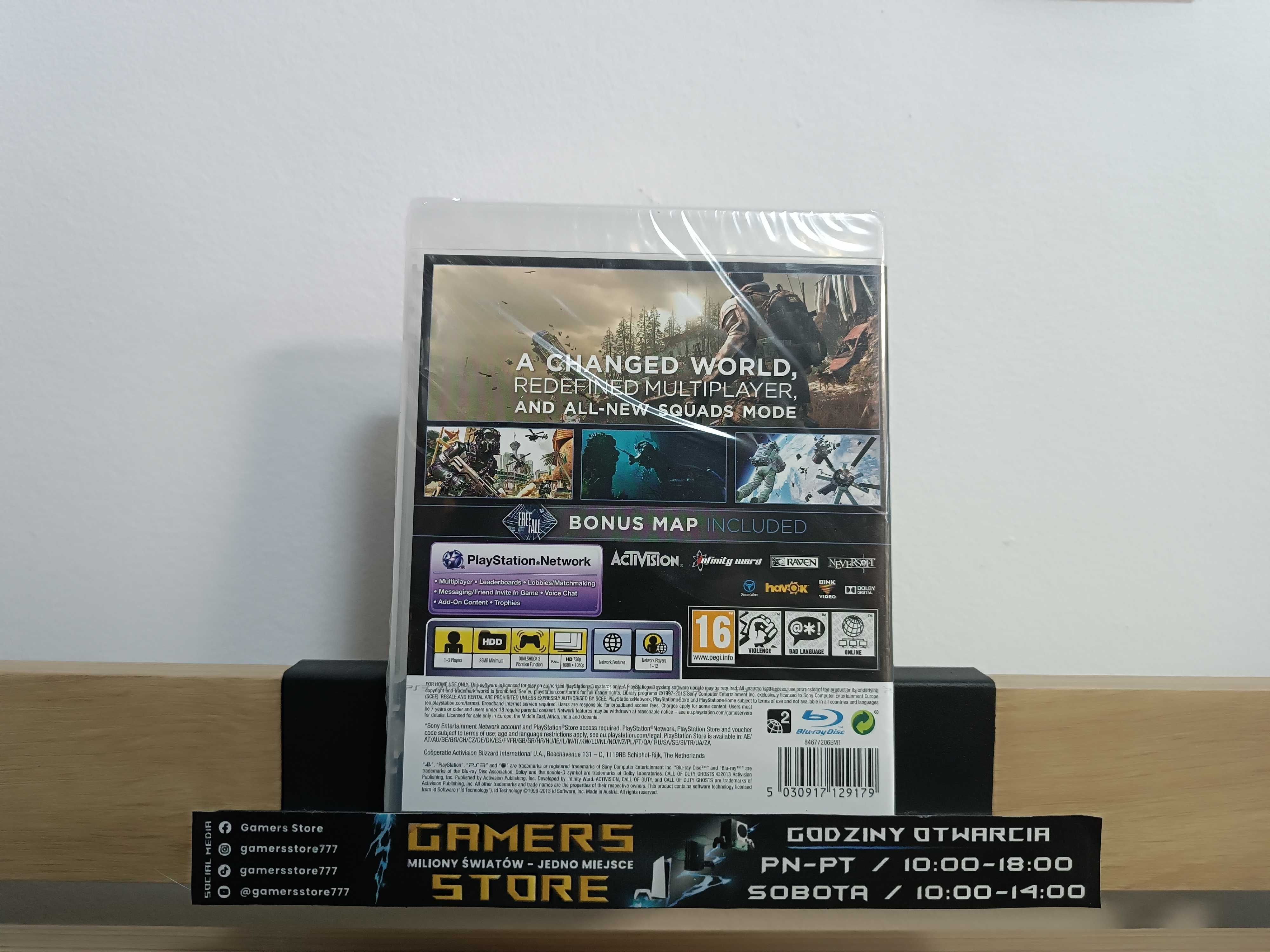 Call of Duty: Ghosts Limited Edition PlayStation 3 - GAMERS STORE Nowa