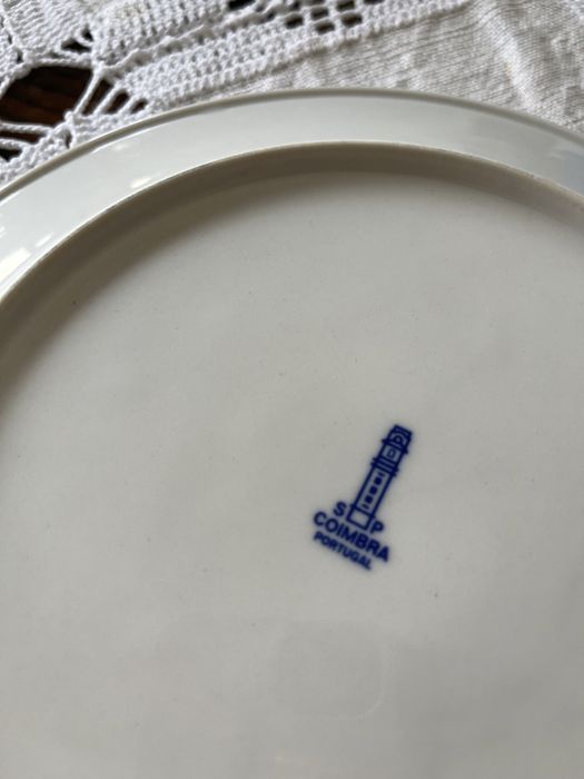 Prato porcelana decorativo S.P. Coimbra