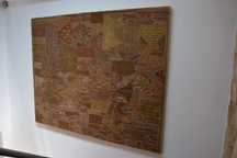Painel/tela com colcha indiana